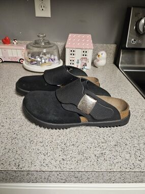 ​Vintage Betula by Birkenstock Leather Clogs - Y2K Boho Mules - Size L9 M7